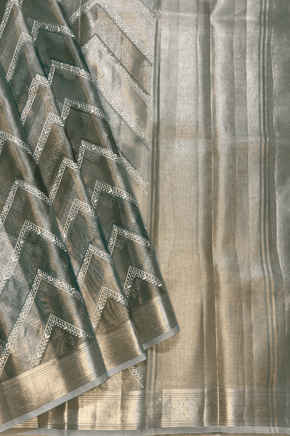 Banarasi Tissue Silk - Green