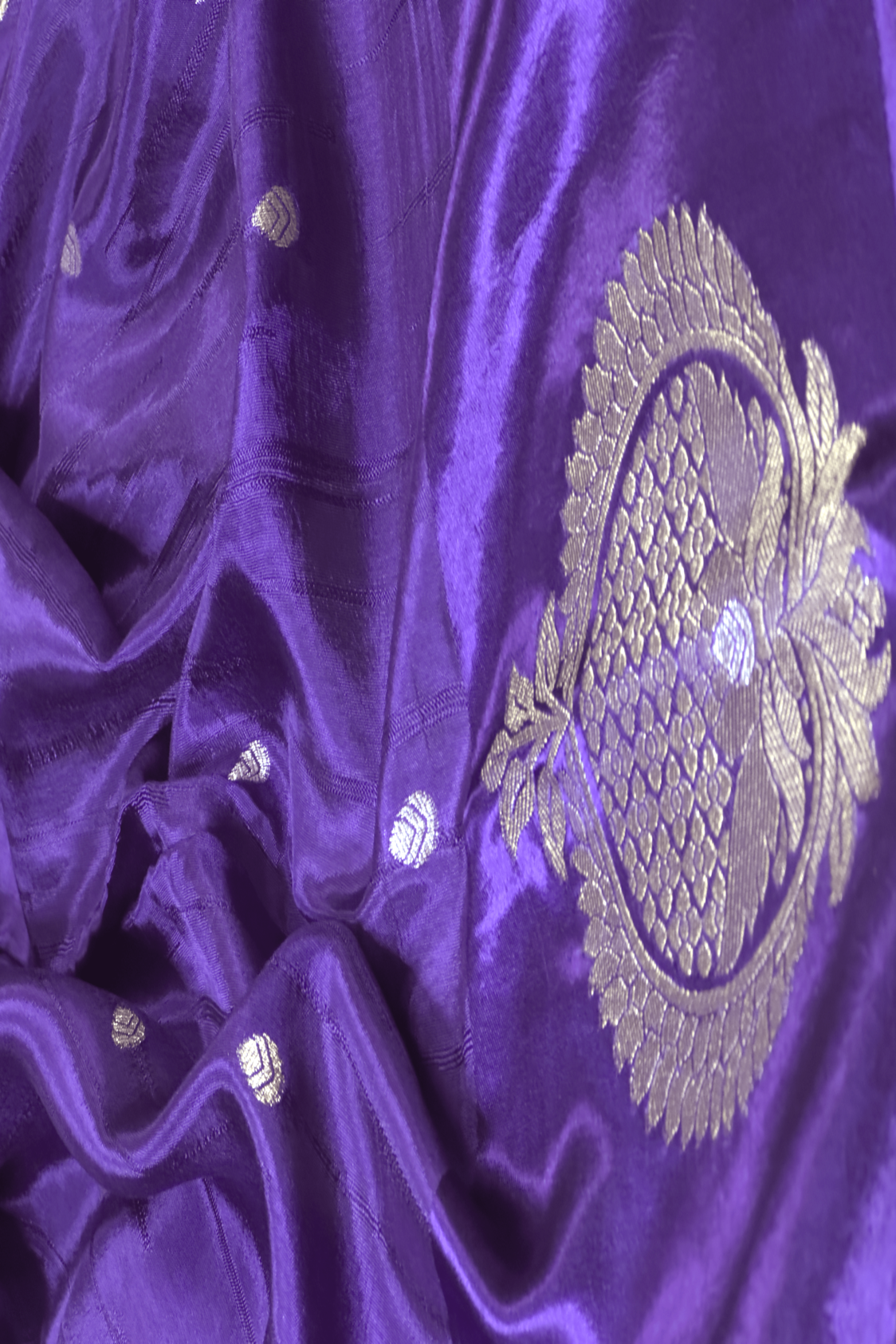 Banarasi Viscose Silk - Purple - Image 2