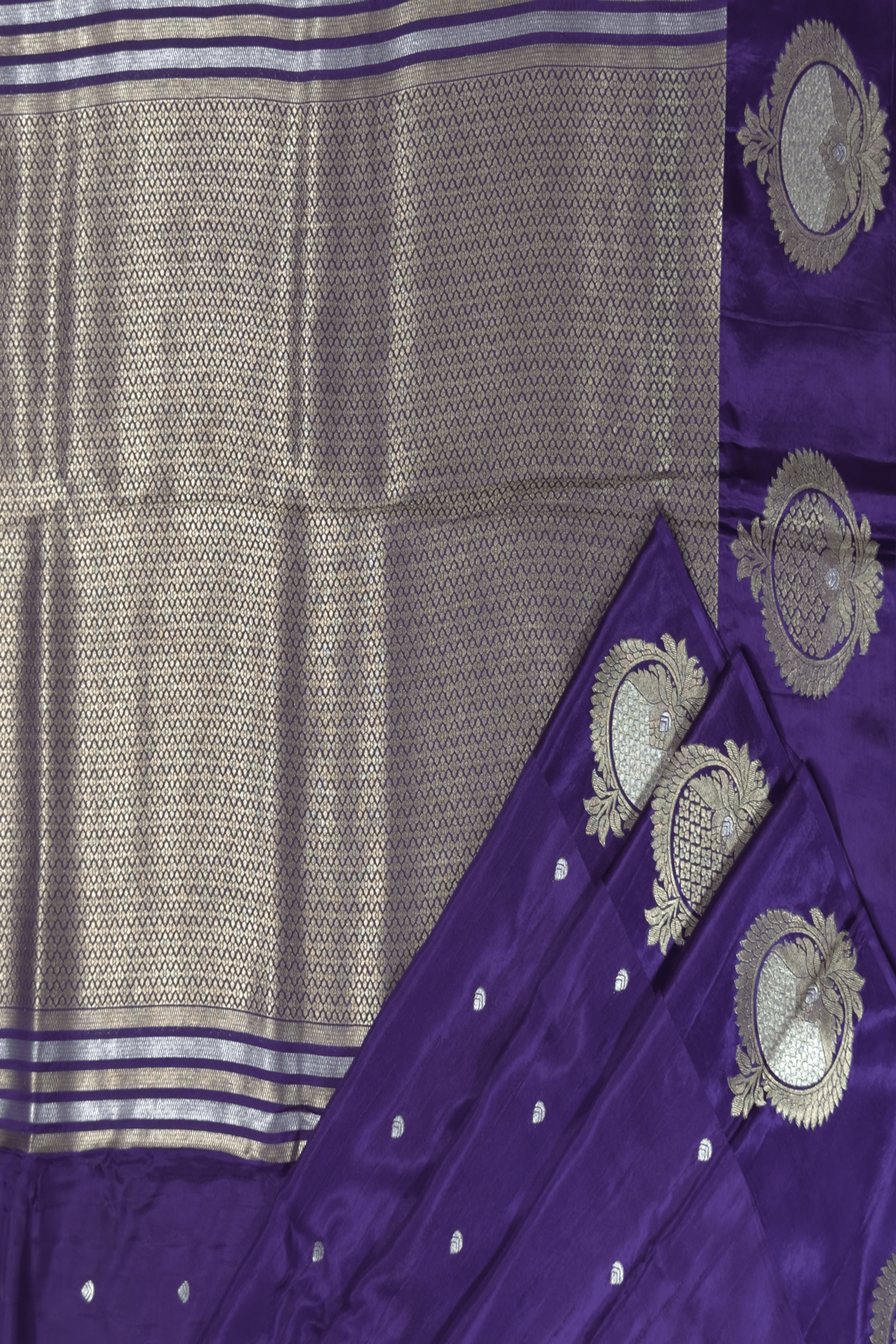 Banarasi Viscose Silk - Purple
