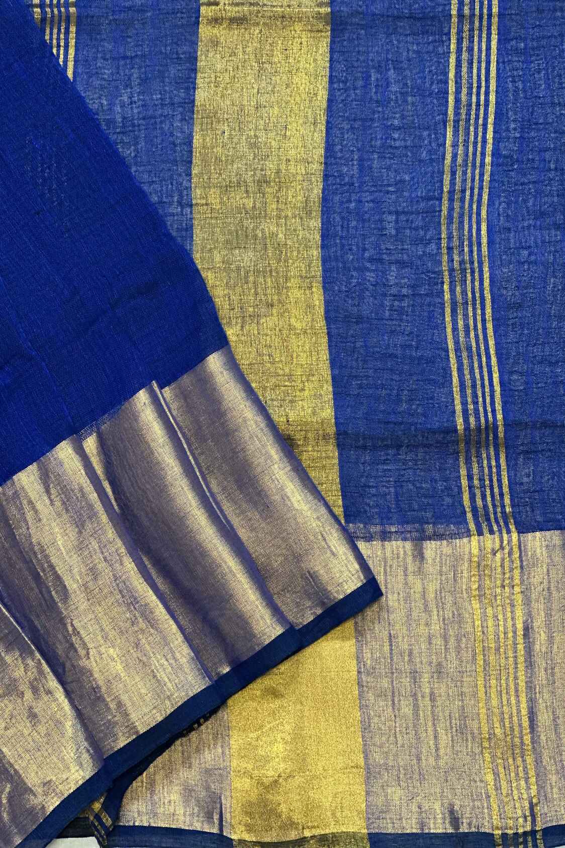 Bhagalpuri Linen - Royal Blue